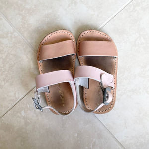 Freshly Picked Sanibel Sandals Rose Gold Blush Toddler Girl Size 4
